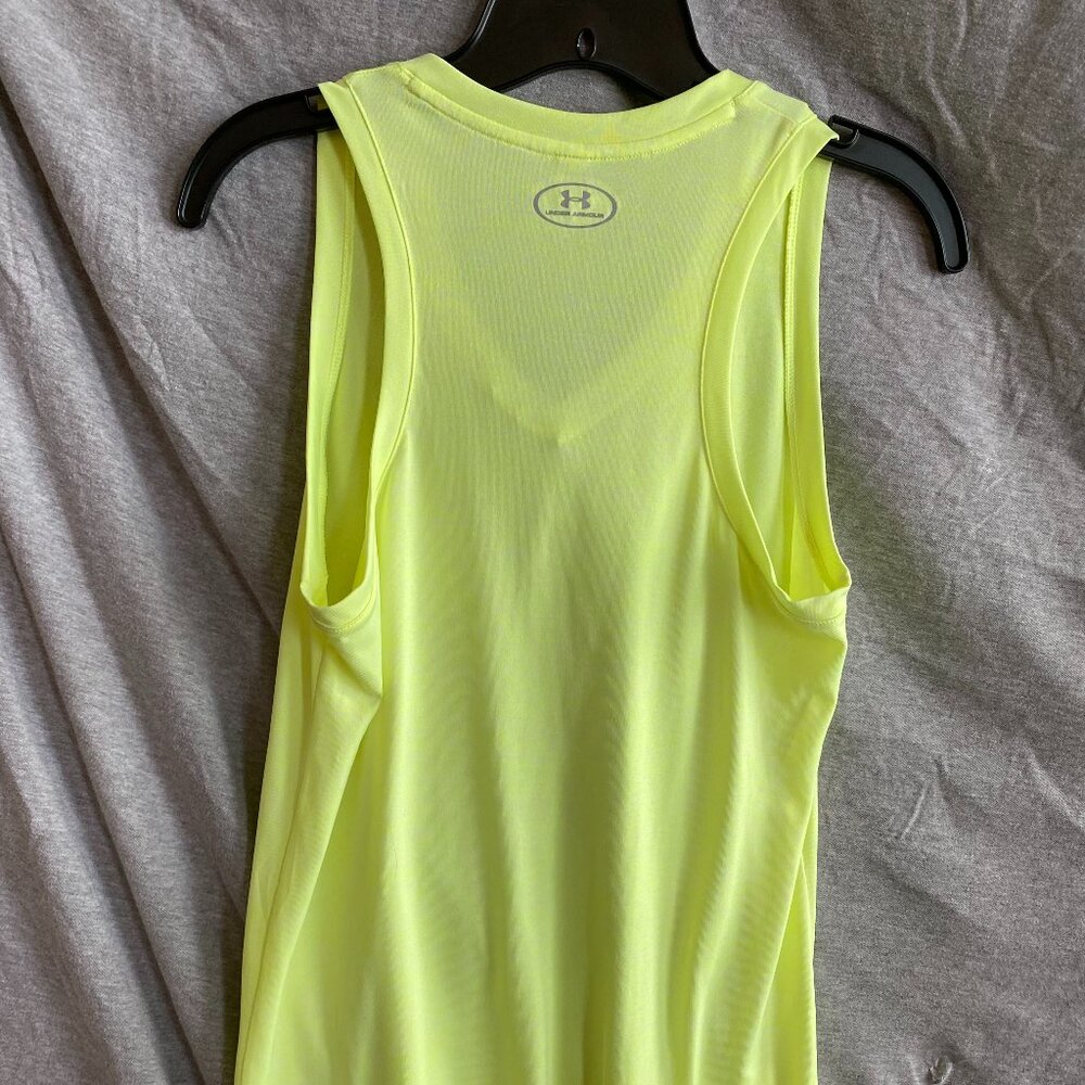 UNDER ARMOUR Women HeatGear dri Fit Sleeveless T Sh & Muscle Top V Neck SM both - Picture 4 of 11
